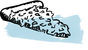 Illustrated Pizza Slice Image